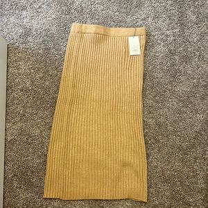 Ribbed Sweater Skirt
